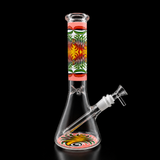 10 Inch Rasta Swirl Glass Beaker Bong | SmokeMEGA
