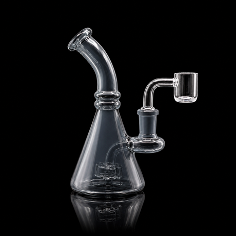 Mini Beaker Glass Dab Rig with Quartz Banger