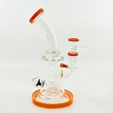 New 8.5 inch Flower Face Crystal glass Dab Rig