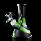 4-Inch Mini Silicone Beaker Bong | Unbreakable Travel Water Pipe