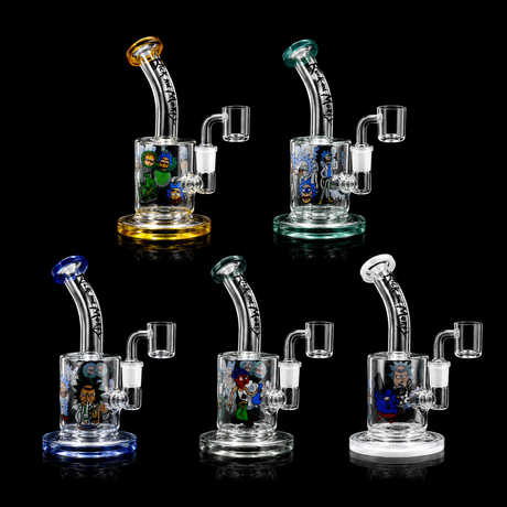 6 Inch Character Art Bent Neck Dab Rig | SmokeMEGA