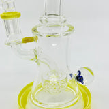 New 8.5 inch Flower Face Crystal glass Dab Rig