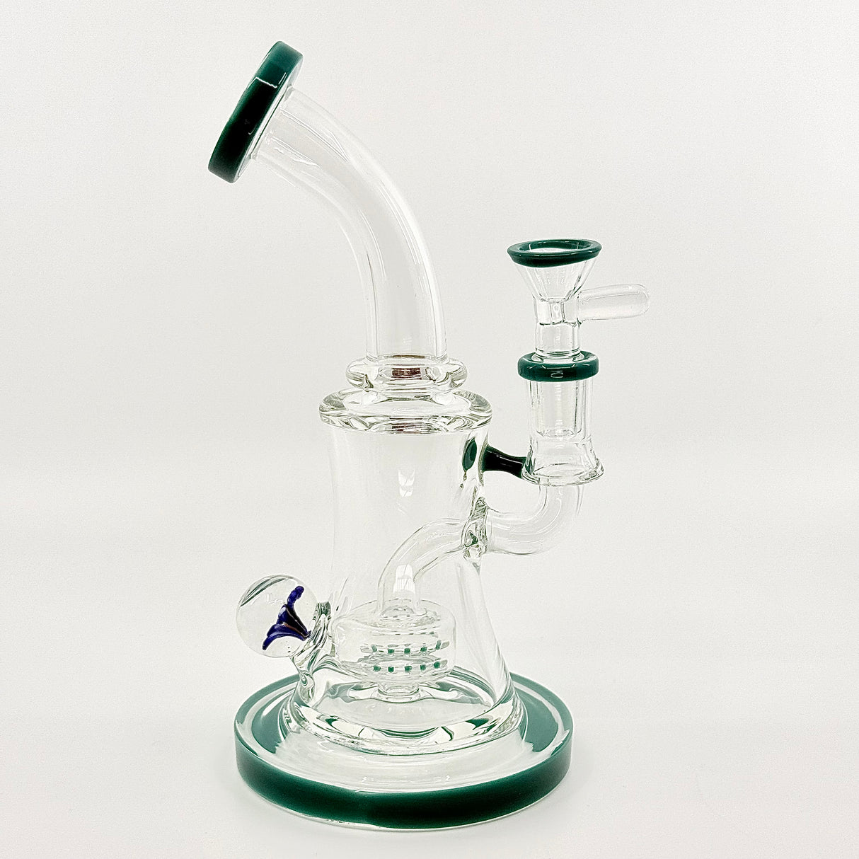 New 8.5 inch Flower Face Crystal glass Dab Rig