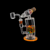 7 Inch Colorful Wig Wag Glass Dab Rig | SmokeMEGA