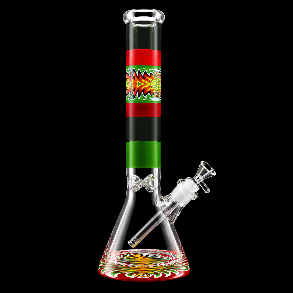 16 INCH 9MM Thick Wig Wag Beaker Bong