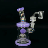 6-Inch Slime Tree Perc Dab Rig on a black background