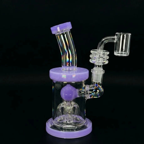 6-Inch Slime Tree Perc Dab Rig on a black background