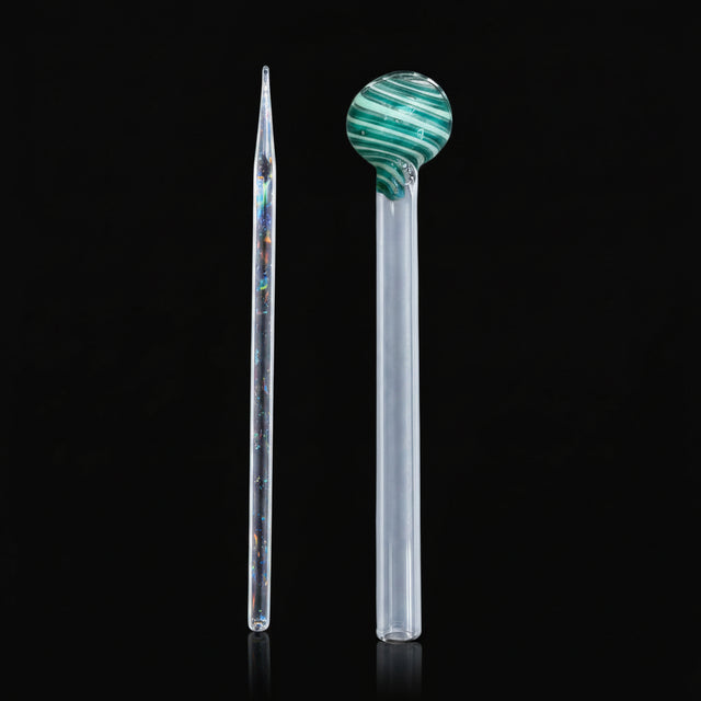 6 Inches Glass Oil Burner dab spoon pipe - SmokeMEGA