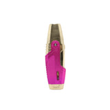 61590 Scorch Torch Alpha Double Flame Standing Torch Lighter with pink ergonomic handle for precision lighting.