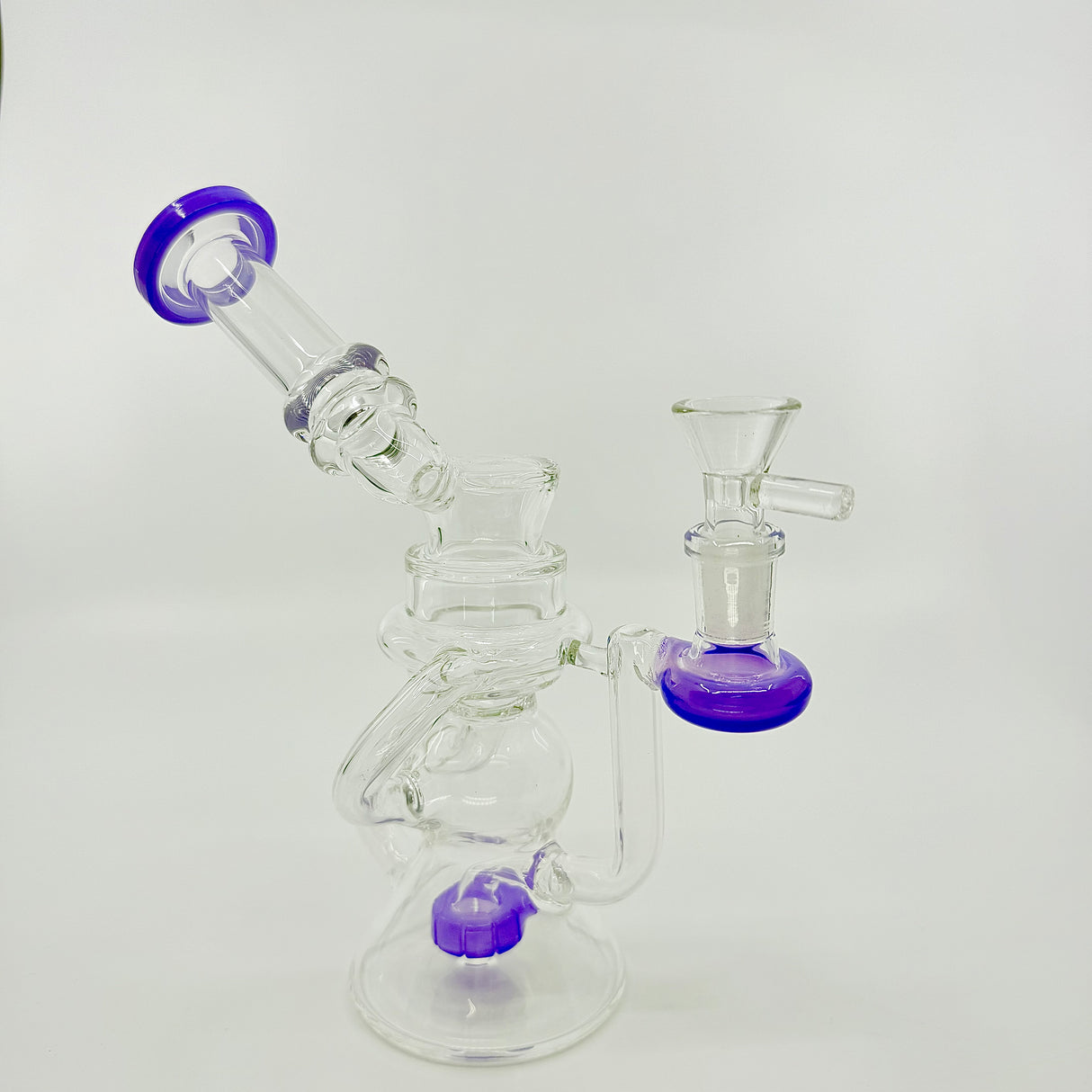 Glass art Dab Rig- Side carve style - SmokeMEGA