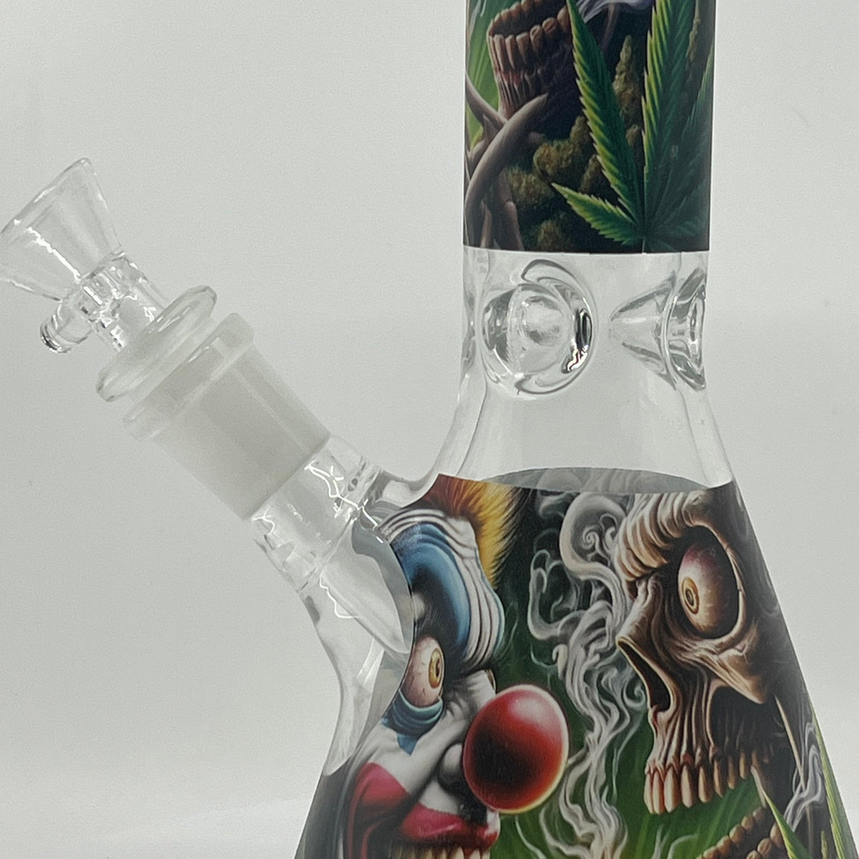 Joker bong with new 10 inch design, featuring exclusive artwork and premium craftsmanship.