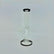 Cristal clear  9 inch Straight Water Bong With Color Mouth And Base - SmokeMEGA