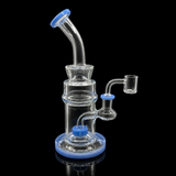 9 Inch Curved Neck Showerhead Dab Rig | SmokeMEGA