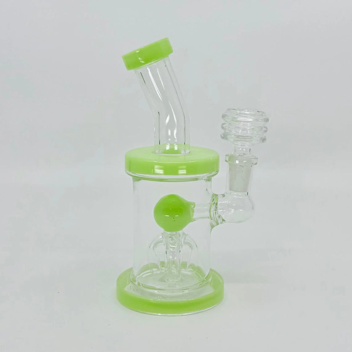 6" Slime Color Tree Perc Dab Rig