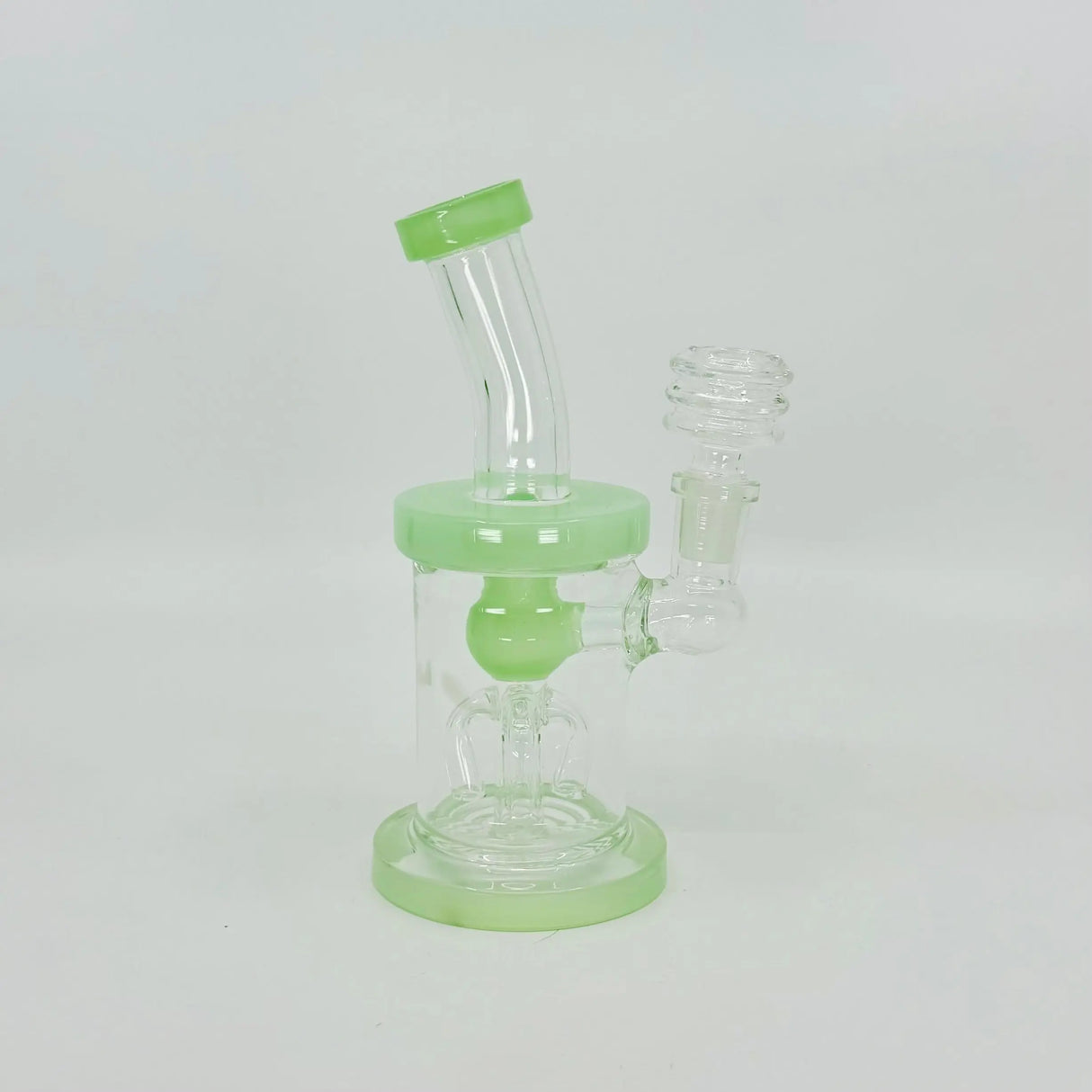 6" Slime Color Tree Perc Dab Rig