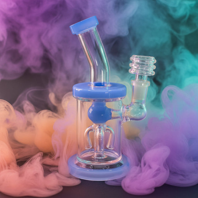 6" Slime Color Tree Perc Dab Rig