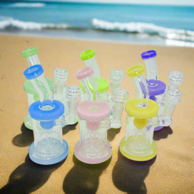 6" Slime Color Tree Perc Dab Rig