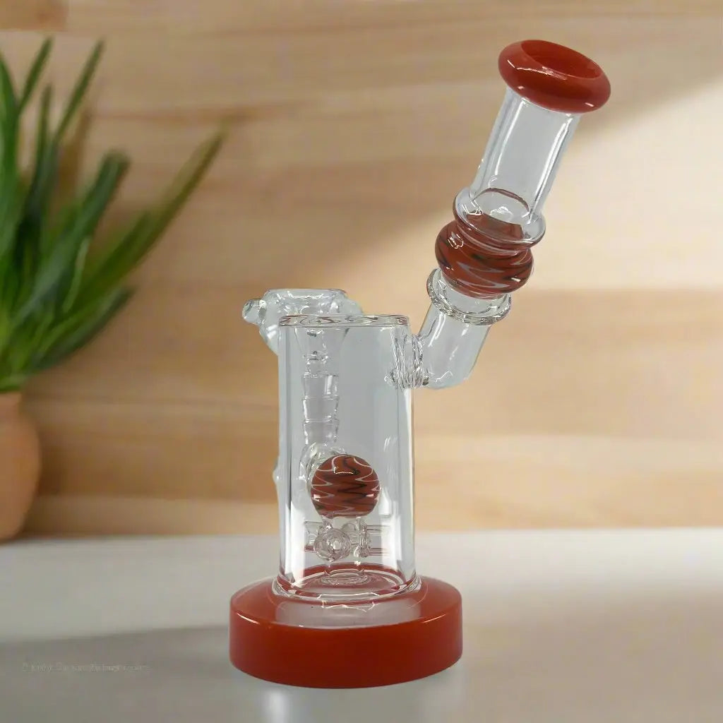 7 Inch Showerhead Dab Rig | Premium Quality Side Card Design - SmokeMEGA