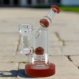 7 Inch Showerhead Dab Rig | Premium Quality Side Card Design - SmokeMEGA