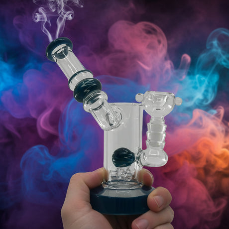 7 Inch Showerhead Dab Rig | Premium Quality Side Card Design - SmokeMEGA