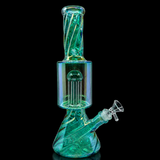 12 Inch Iridescent Spiral Beaker Bong | SmokeMEGA