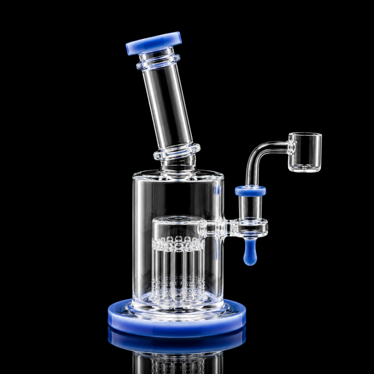 8” Matrix Perc Glass Dab Rig
