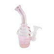 8-inch ice cream cone design dab rig made from borosilicate glass with 14mm male joint.