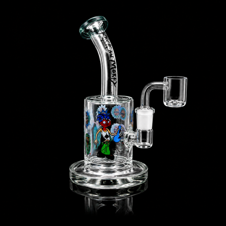6 Inch Character Art Bent Neck Dab Rig | SmokeMEGA