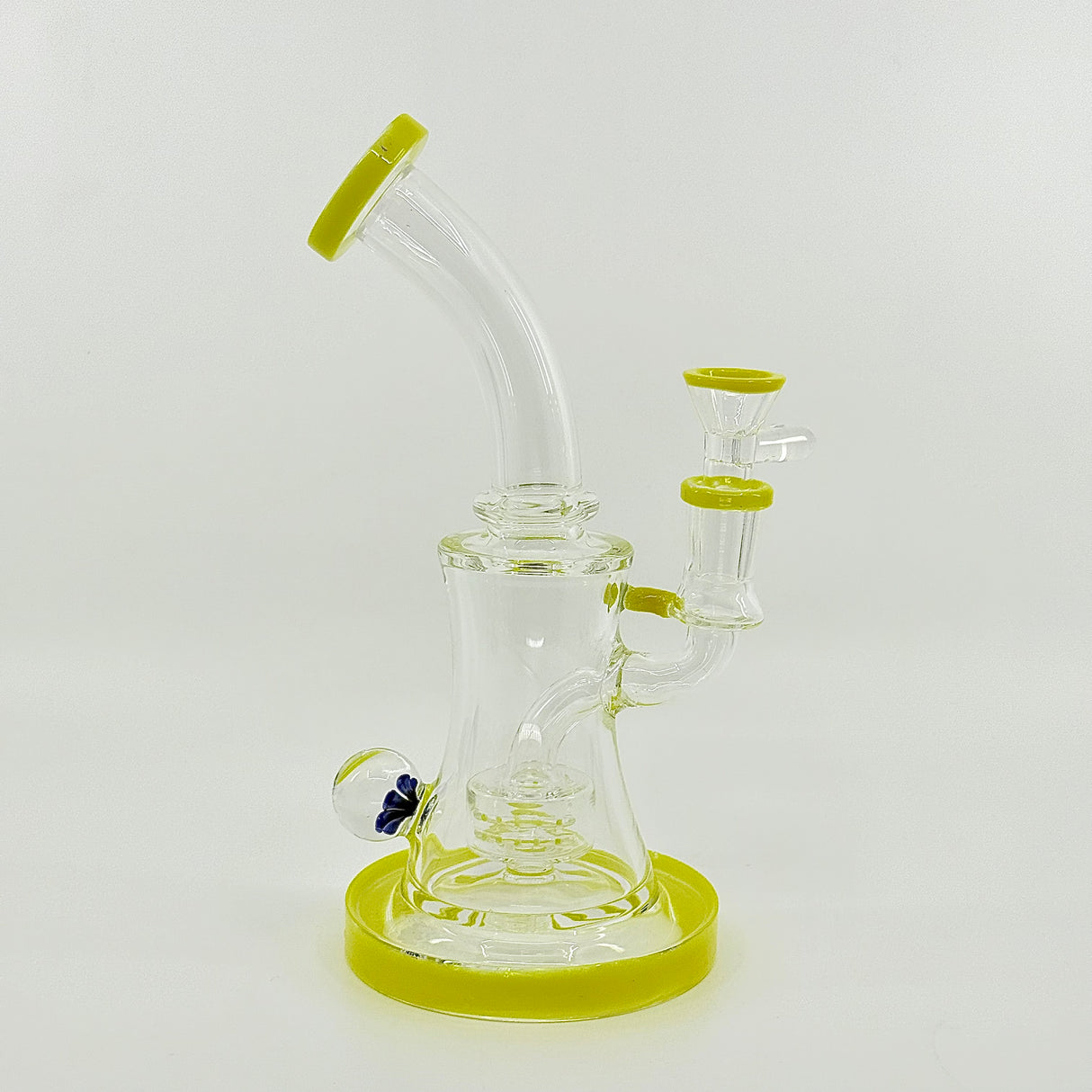 New 8.5 inch Flower Face Crystal glass Dab Rig