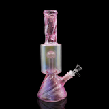 12 Inch Iridescent Spiral Beaker Bong | SmokeMEGA