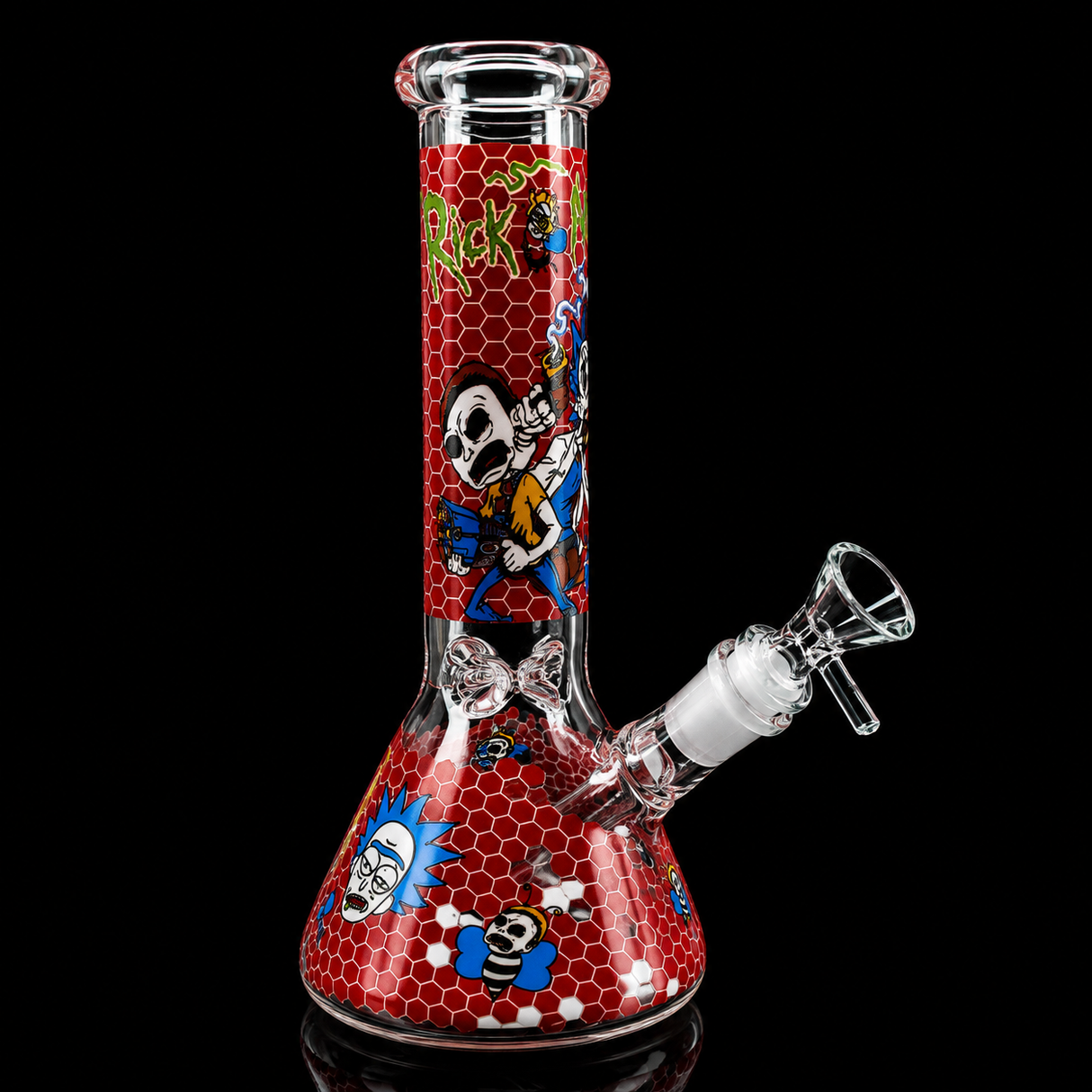 10 Inch Glow In The Dark Cartoon Beaker Bong | SmokeMEGA