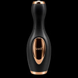 A black handheld beauty device with metallic rose gold accents and the brand name 'Scorch' printed on the front, set against a plain white background.
