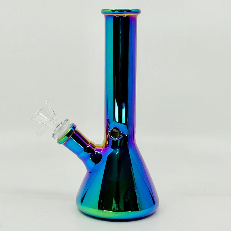 ALL NEW Metallic Beaker Bong - 8" Premium Design for Enhanced Experience