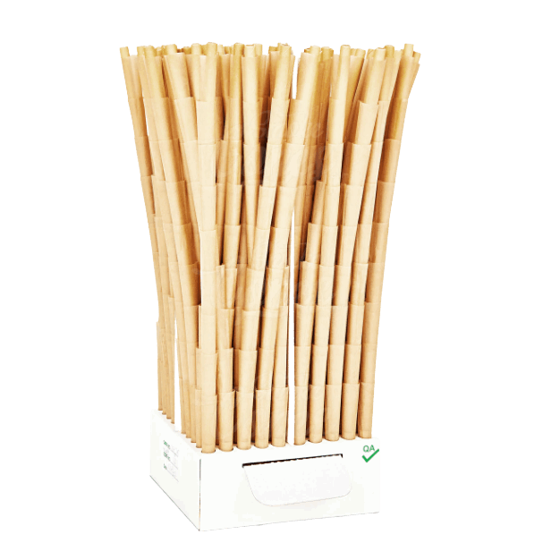 98 Luxe Size Natural Paper Pre-Roll Cones - Unbleached Paper