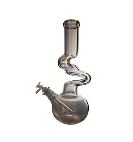 Beaker Bong | Zong Metallic Zig Zag Beaker Bong 14"