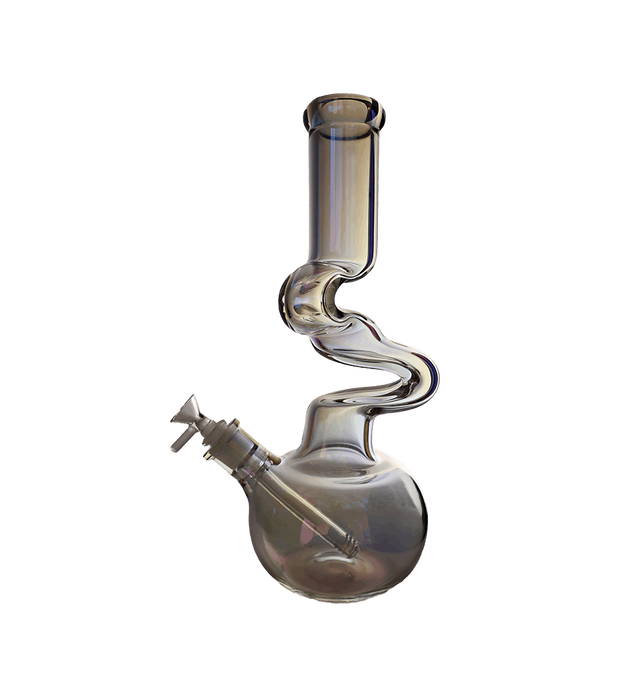 Beaker Bong | Zong Metallic Zig Zag Beaker Bong 14"