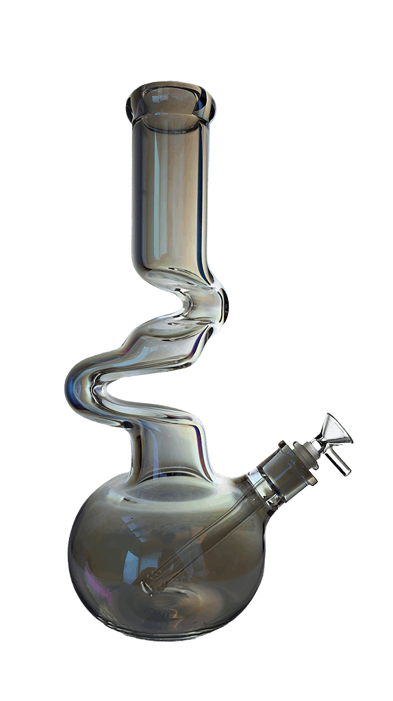 Zong Metallic Zig Zag Beaker Bong 