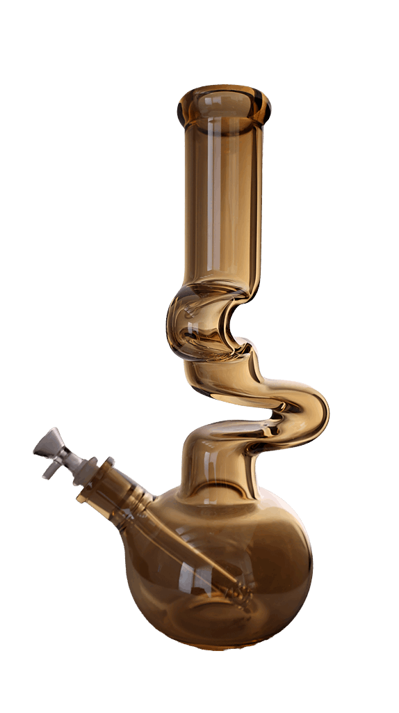 Beaker Bong | Zong Metallic Zig Zag Beaker Bong 14"