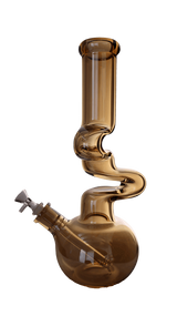 Beaker Bong | Zong Metallic Zig Zag Beaker Bong 14"