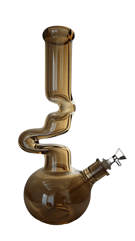 Zong Metallic Zig Zag Beaker Bong 14"