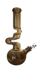 Zong Metallic Zig Zag Beaker Bong 14"