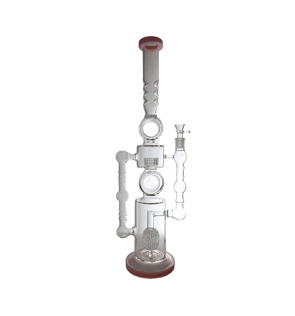 Water Bong | Dual Perc Recycler Style Water Pipe Bong