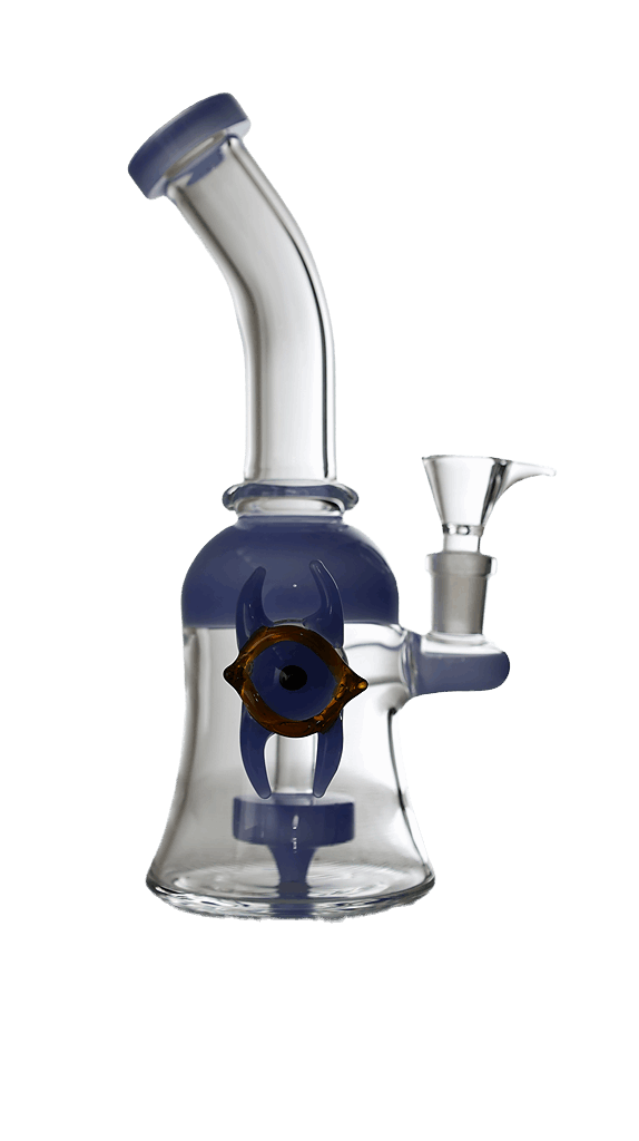 Horned Eye Glass Dab Rig Bong 8.5"