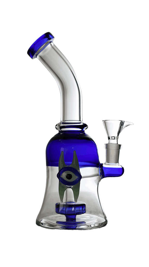 Horned Eye Glass Dab Rig Bong 8.5"