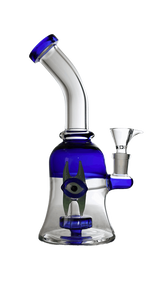 Horned Eye Glass Dab Rig Bong 8.5"