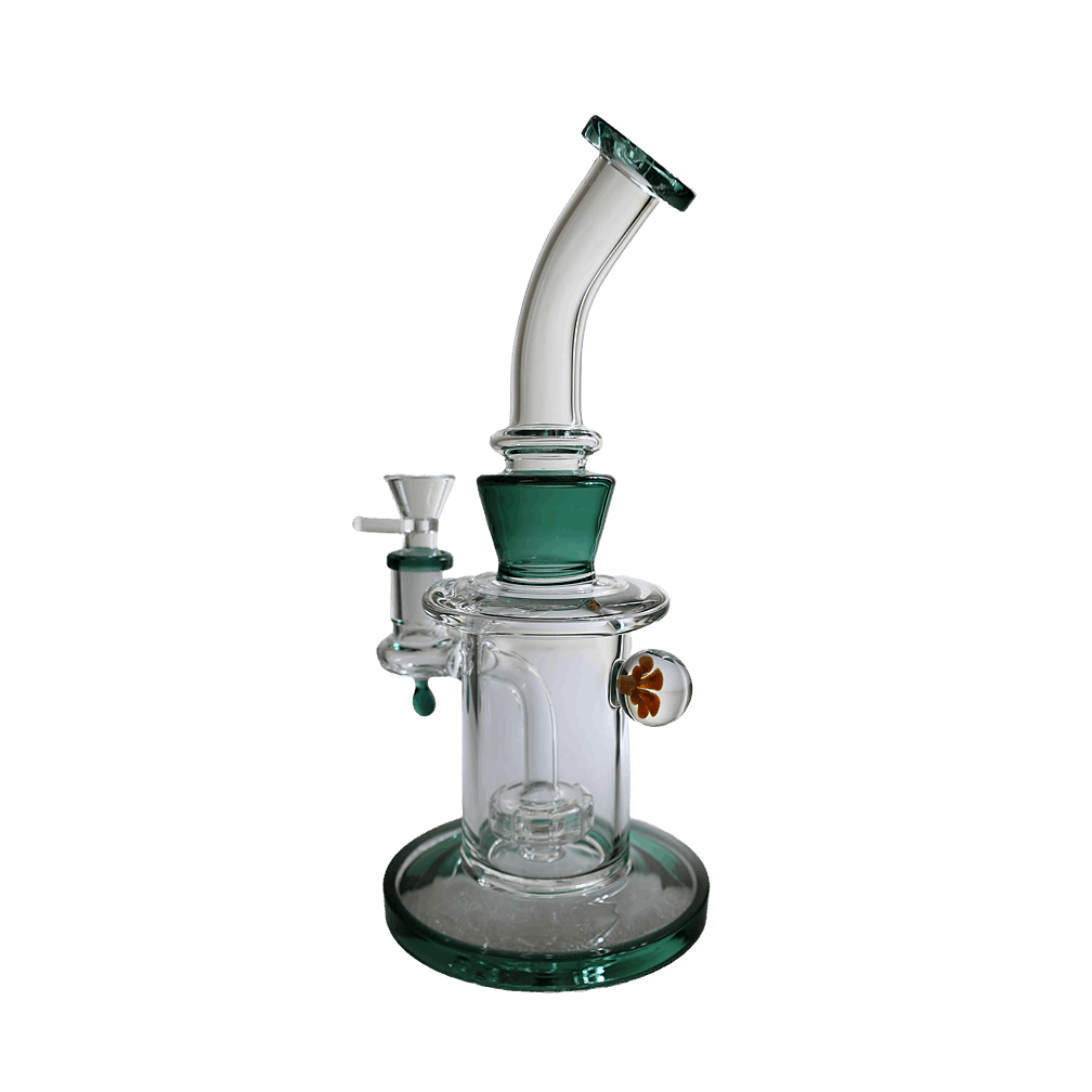 Dab Rig | Marble Thick Perc Water Pipe 9"