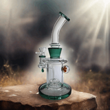 Dab Rig | Marble Thick Perc Water Pipe 9"