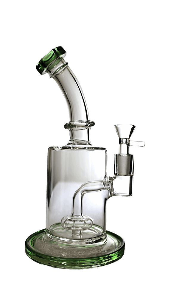 Showerhead Bent Neck Percolator Dab Rig