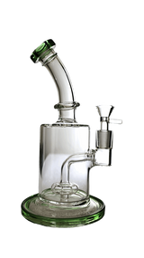 Showerhead Bent Neck Percolator Dab Rig