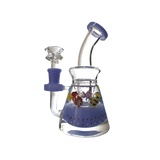 SirEEL Glycerin Nature Shower Dab Rig 7" with assorted colors and designs, featuring glycerin cooling and showerhead perc.